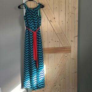 Maxi chevron dress.